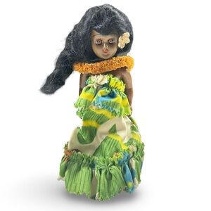 Hawaiian Vintage Hula Folk Art Doll 50s 60s‎ Souvenir Collectible Traditional